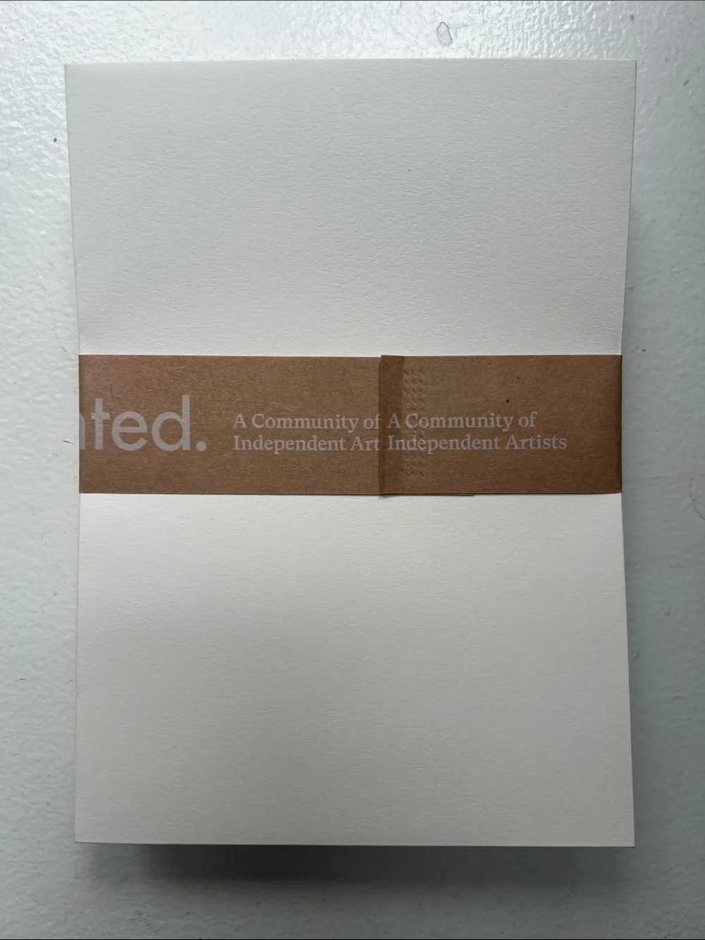Minted white envelopes